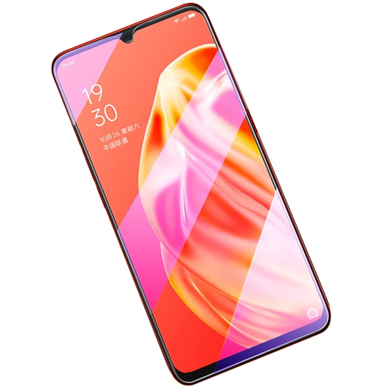 [送手机壳]轻万适用oppo a91钢化膜全屏抗蓝光防摔贴膜oppo手机保护膜全玻璃