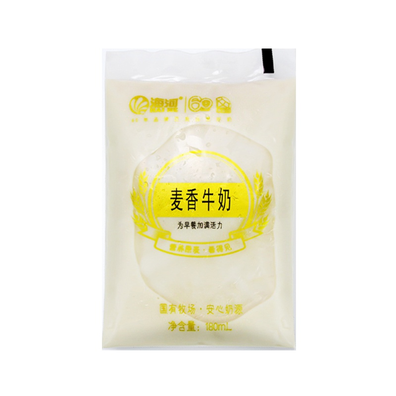 海河麦香牛奶180ml12袋