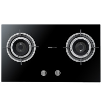 老板出品/名气(MQ) 4.2kW大火力燃气灶JZY-626B(液化气)黑晶防爆钢化玻璃面板 嵌入式 燃气灶