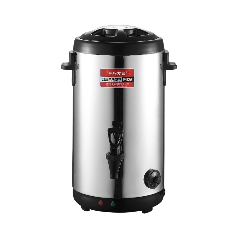 三维工匠不锈钢电热开水桶奶茶店商用烧水桶热水桶大容量餐厅电加热保温桶 16黑色304不粘加热盘饭盒/提锅