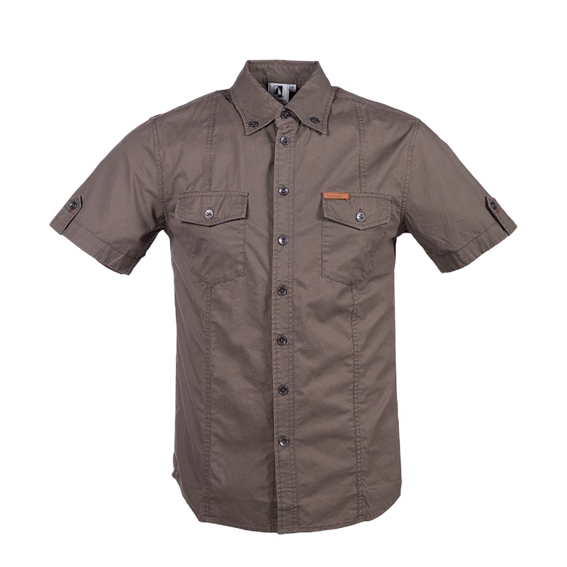 圣弗莱/sevlae夏季男式洗水衬衫纯棉透气舒适短袖衬衫上衣9322947187