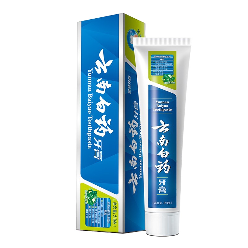 云南白药 牙膏 210g(薄荷清爽型)新老包装随机发货