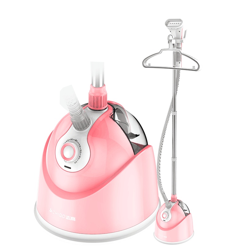志高(CHIGO)ZD-138烫衣服挂烫机1.5L容量家用手持小型蒸汽电熨斗挂立式熨衣服小型熨烫机 樱花粉
