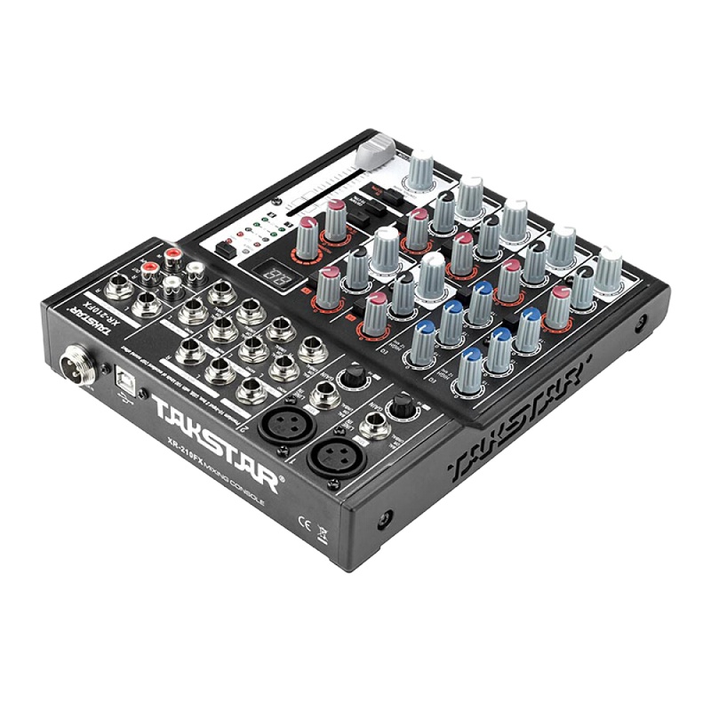 得胜(TAKSTAR)XR-210FX 十路调音台带DSP一体机 内置声卡 网络K歌电脑录音音频制作小型会议室