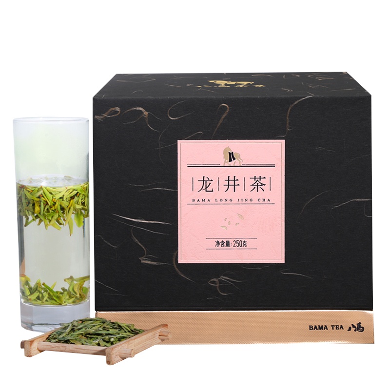 [2020新茶]八马茶叶 春茶 浙江龙井绿茶 礼盒装250克