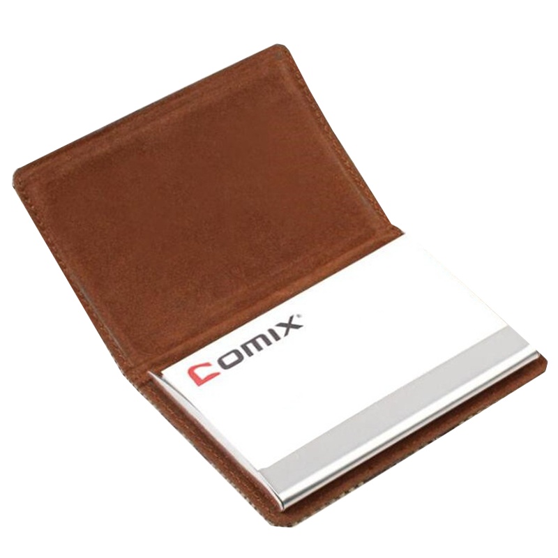 齐心(comix)A1570 织锦便携式名片夹 锦致系列 磁吸式名片盒 办公用品 名片册/夹