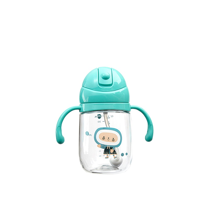 婴蓓inber宝宝重力球吸管杯 婴儿学饮水杯6-12-18个月幼儿喝水杯防呛防摔防漏水杯子 6个月以上儿童一岁小孩喝水壶