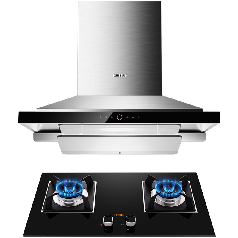 方太(FOTILE) 20立方欧式顶吸式触控式 升降云魔方抽油烟机燃气灶具烟灶套餐 EM72T.S+HC26BE 液化气