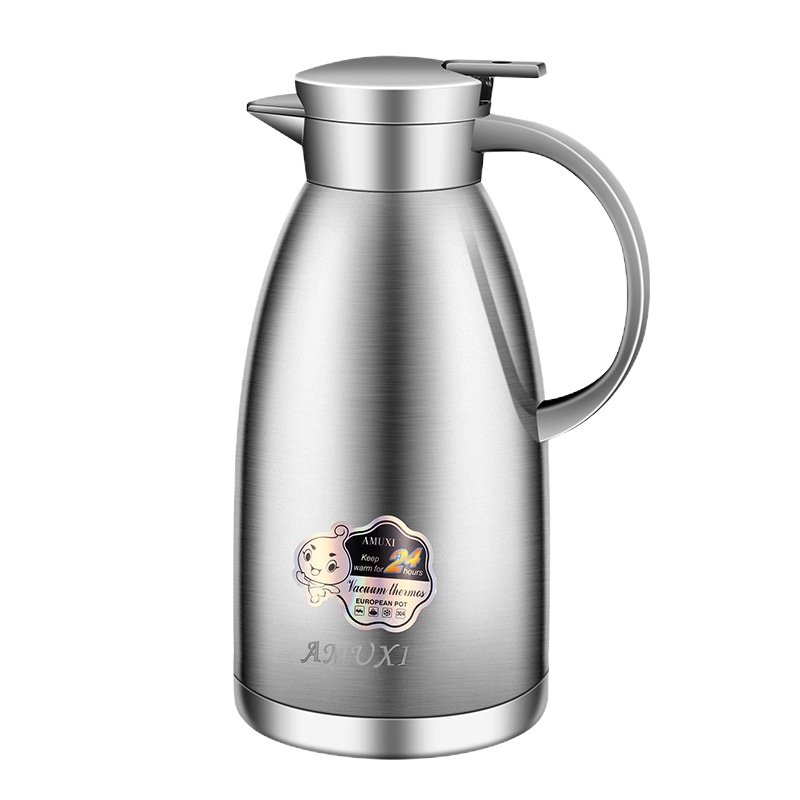 304不锈钢防尘保温壶欧式家用暖水瓶2.3L容量