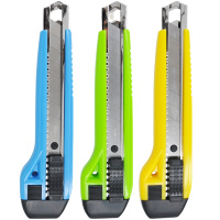 SUNWOOD三木91023大号金属护套美工刀 颜色随机