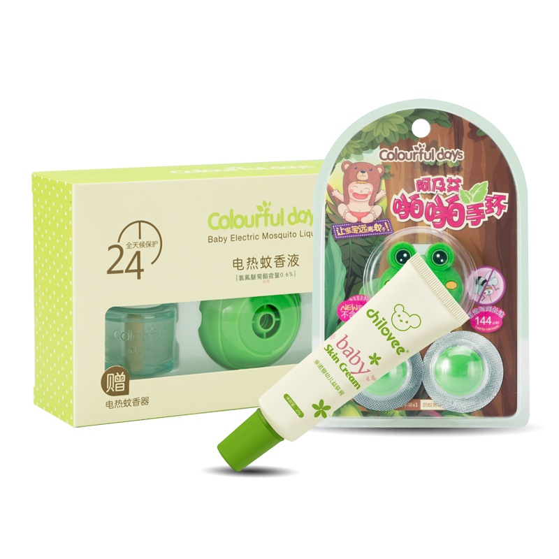 亲诺(chilovee)室内户外组合精选3件套 婴儿防蚊液