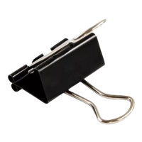 得力4#盒装黑色长尾票夹(25mm/12pcs)9544（2盒装）