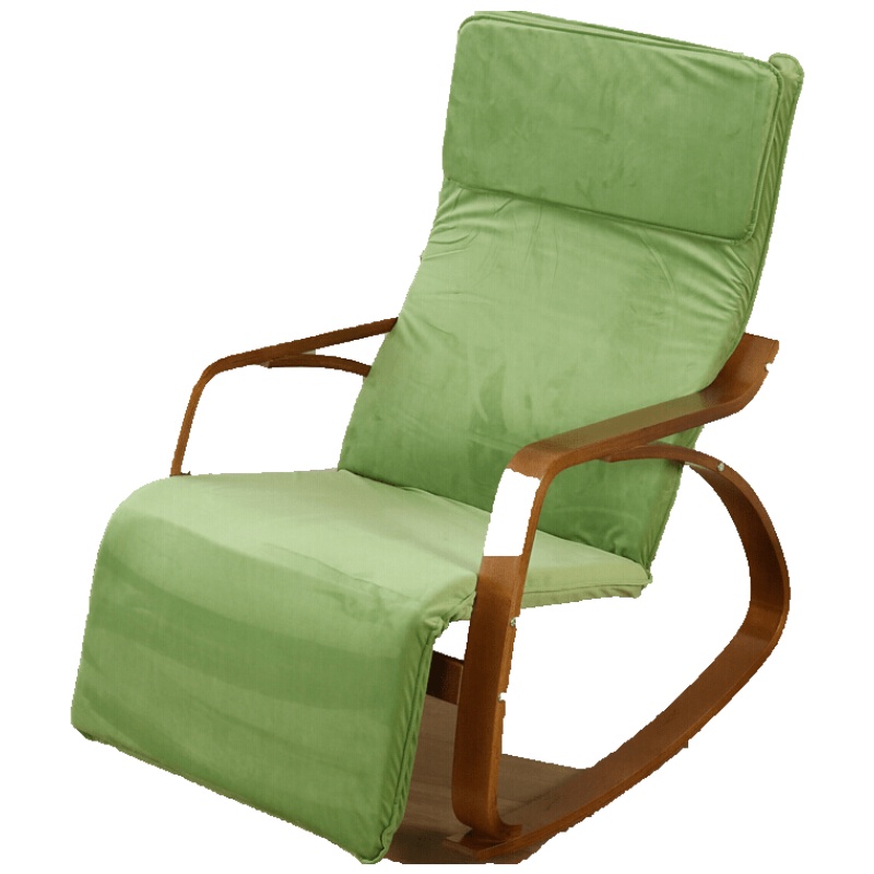 北欧摇椅休闲成人现代简约实木午睡椅中老年阳台躺懒人喜欢逍遥椅安心抵