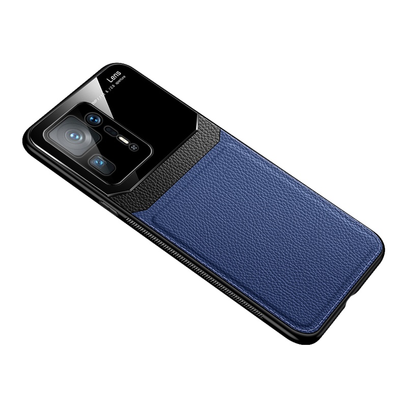 魅爱琳 小米Mix4手机壳 保护套 5G版外壳 商务皮纹 防摔硅胶软套 全包轻薄散热 潮时尚 手机套