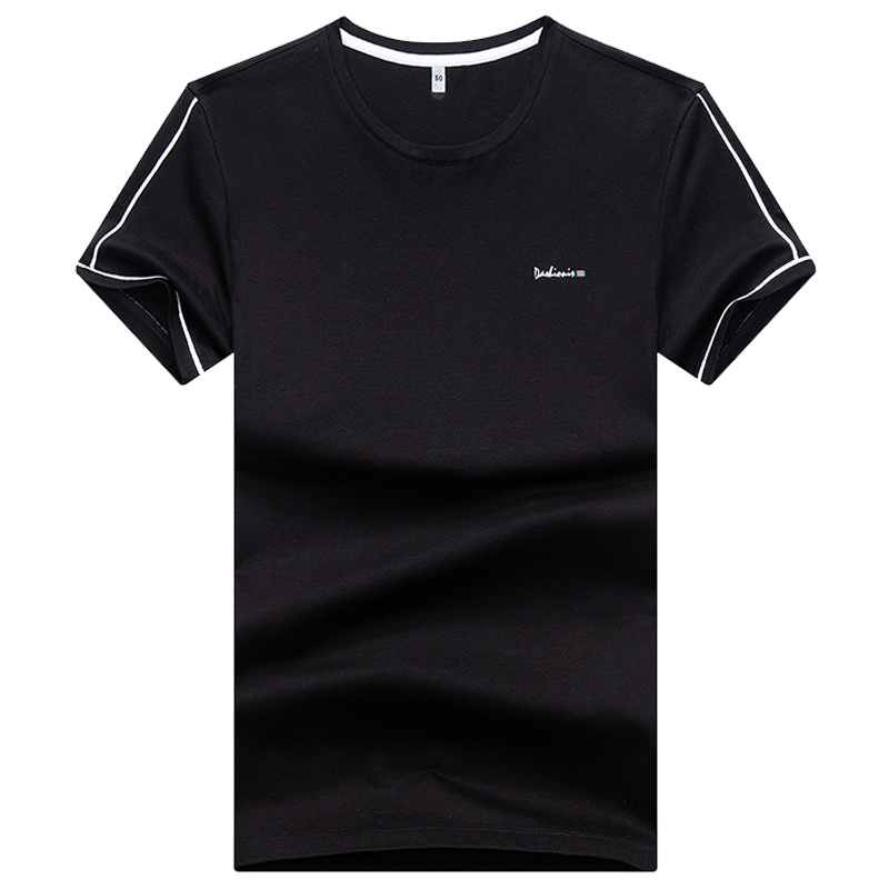 袋鼠(DAISHU) 2019夏季新品 中青年男士纯色简约印花短袖t恤DS2207582