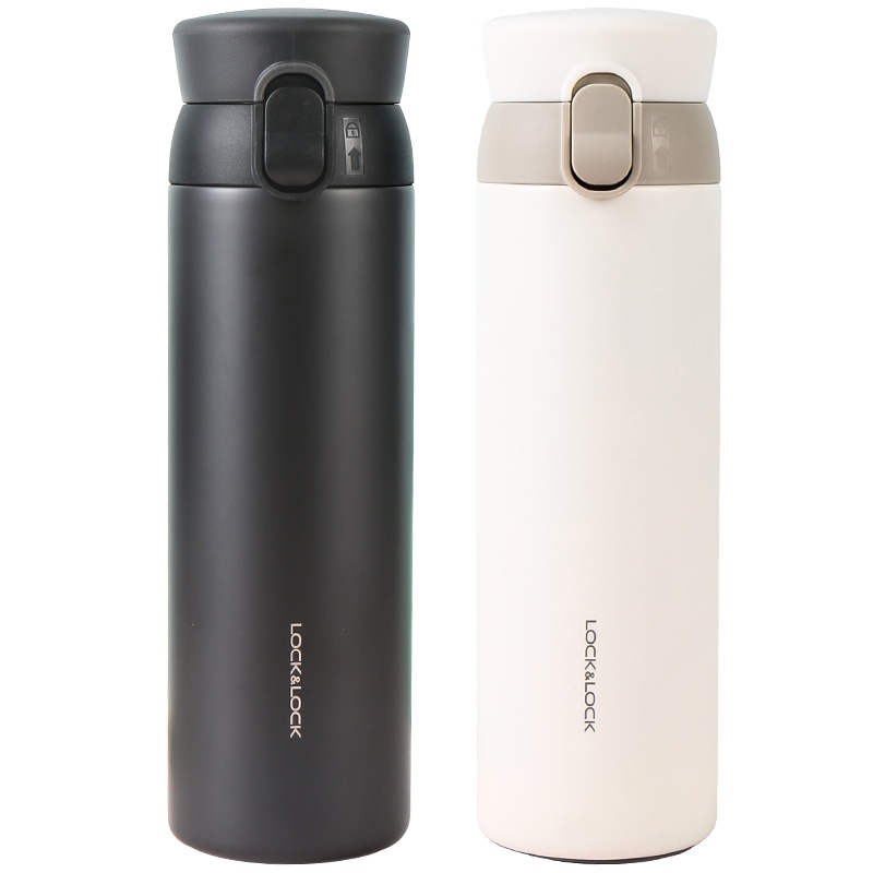 乐扣乐扣旗舰店保温杯女学生便携简约不锈钢杯子男大容量水杯泡茶杯