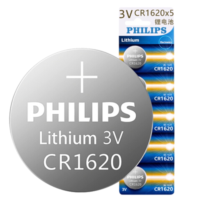 飞利浦1620锂电池CR1620P5T/93(5粒卡装)