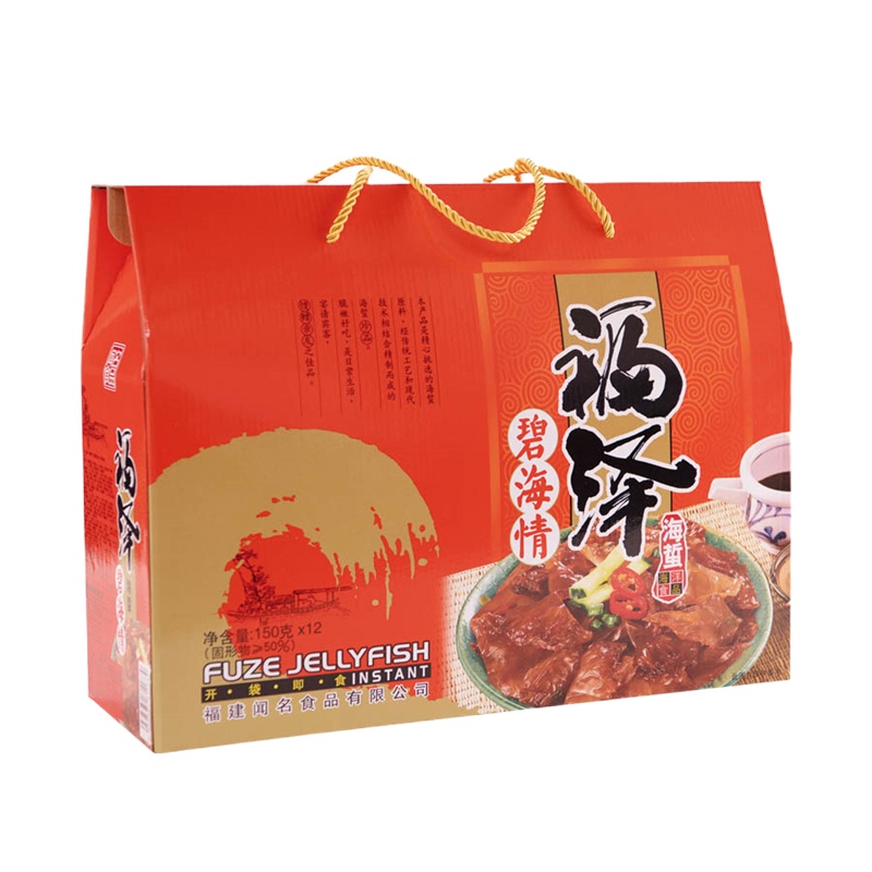 福泽碧海情屋型组合 150g海蜇丝*12包