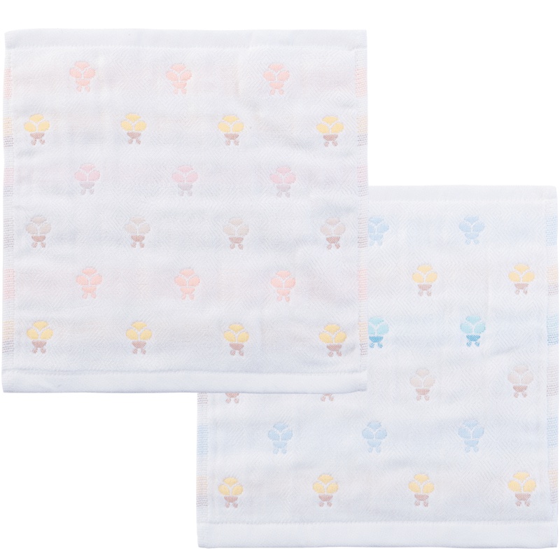 【2条装】贝贝怡宝宝纱布吸汗巾口水巾方巾191P512