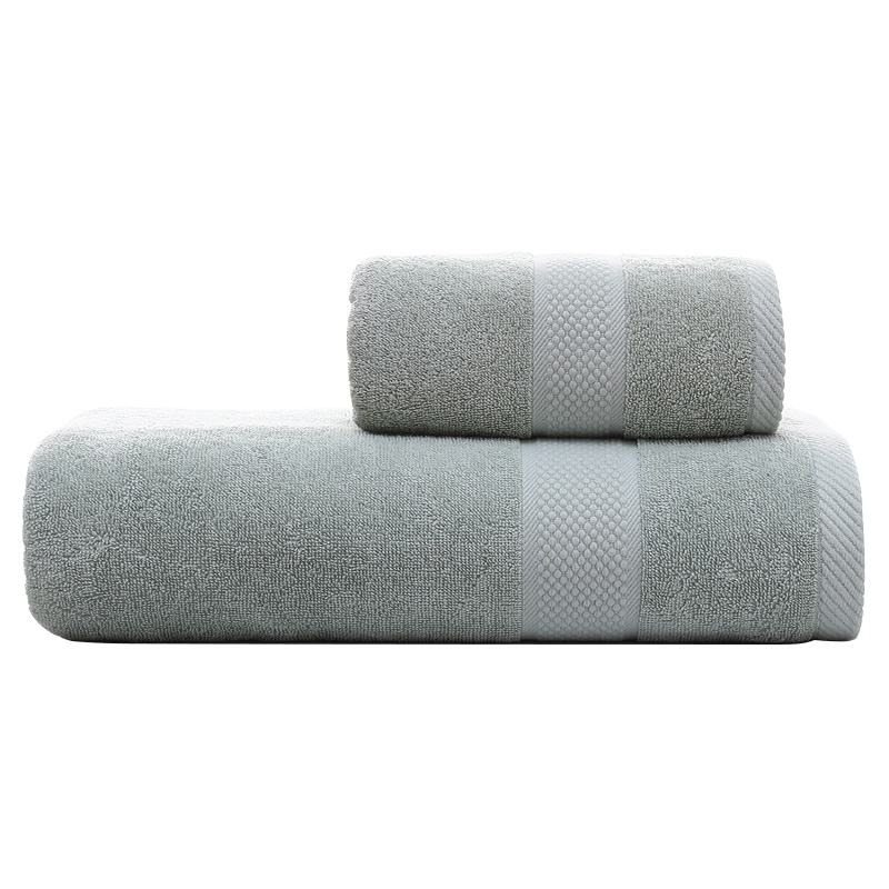 洁丽雅毛巾家纺长绒棉 素色良品毛巾浴巾套装