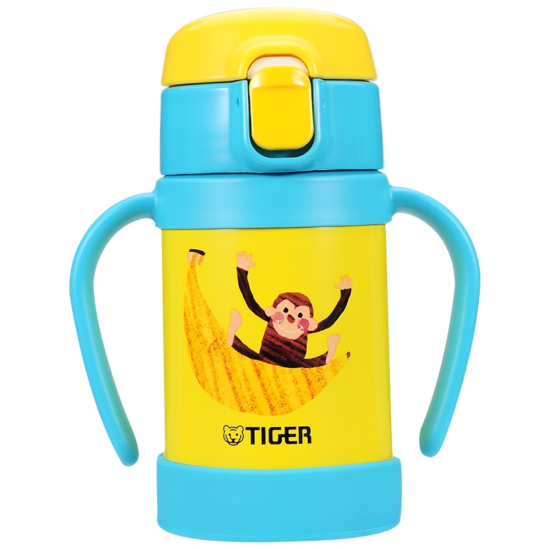 虎牌（tiger）保温杯 MCK-A28C 280ml 猴子YL 双层真空不锈钢幼儿保温杯 可爱卡通水杯 便携旅行儿童杯