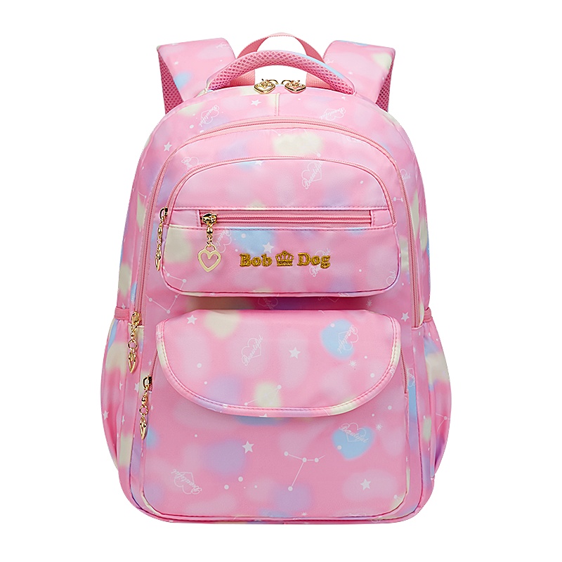 巴布豆书包女小学生一二三到六年级减负护脊超轻儿童双肩背包