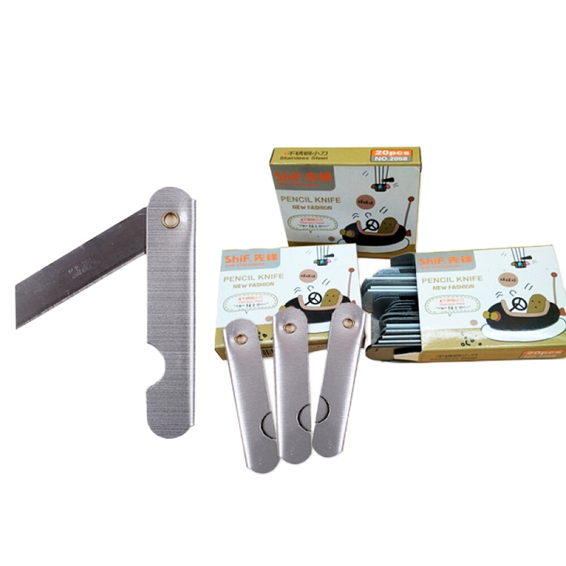 企购优品削铅笔刀 折叠小刀片 20把 美工刀优质裁纸刀小学生削笔器
