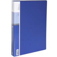 得力5005 A4/60页资料册/插袋文件册/活页文件夹 蓝色 单只装