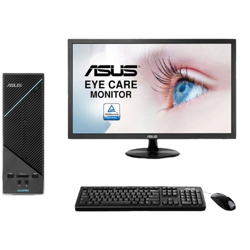 华硕(ASUS)商用台式电脑D320MT 21.5英寸(I5-7400 4G 1T 中标麒麟V7.0 )