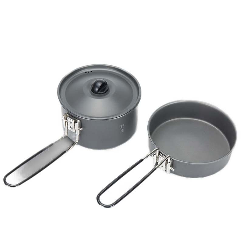 火枫野宴1-2人户外套锅野营便携折叠锅徒步旅行轻量户外炊具