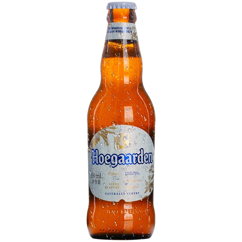 6瓶 福佳（Hoegaarden）比利时风味4.5度11.7°P白啤酒330mL*6听装