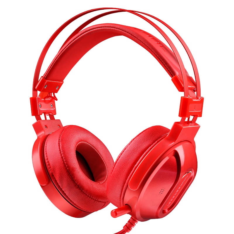 雷神(THUNDEROBOT) 沙漠风暴H71主动降噪电竞耳机头戴式游戏耳机吃鸡利器 红色
