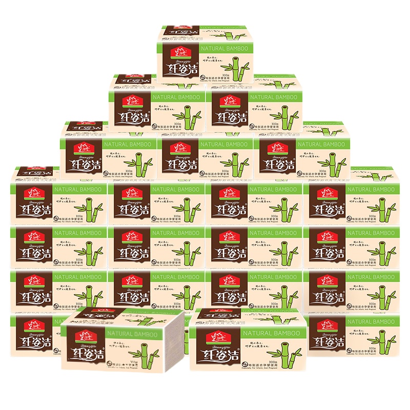 纤姿洁本色抽纸18包QZJ-3069