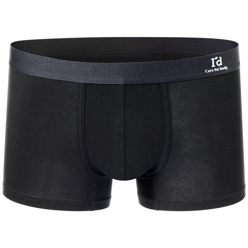 爱帝男士字母平角裤宽松透气四角裤常规短裤头（3条装）