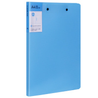 得力(deli)彩色文件夹强力夹资料夹 双强力夹 蓝色 5056