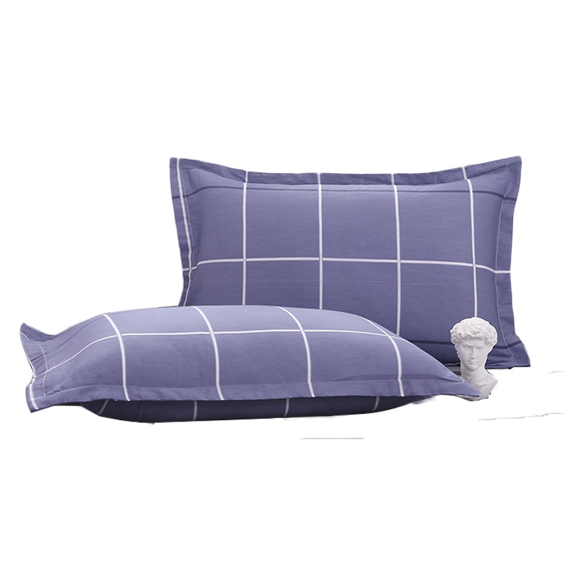 朴晴家纺 纯棉枕套一对装单人成人枕芯套48*74cm学生宿舍全棉枕头套