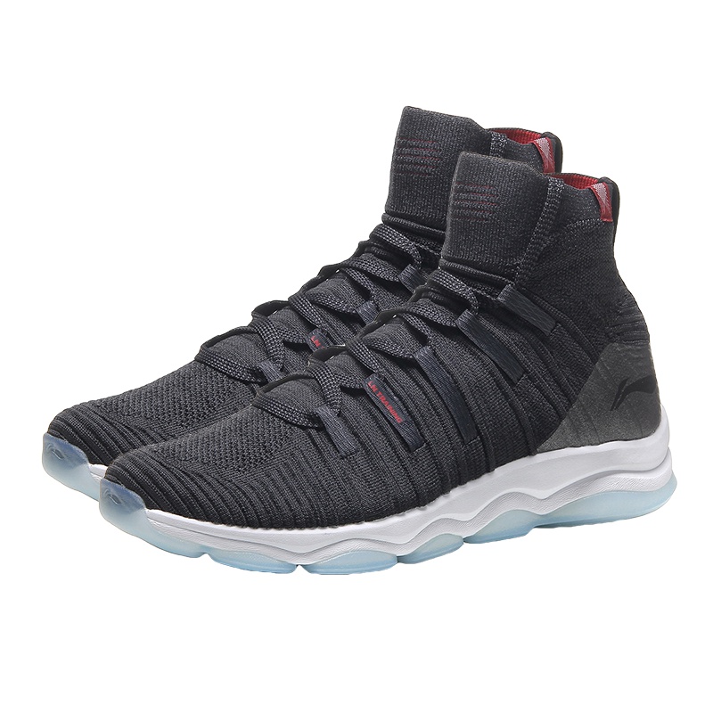 李宁 無界一体织高帮 男款训练鞋AFJM001缓震透气袜子鞋