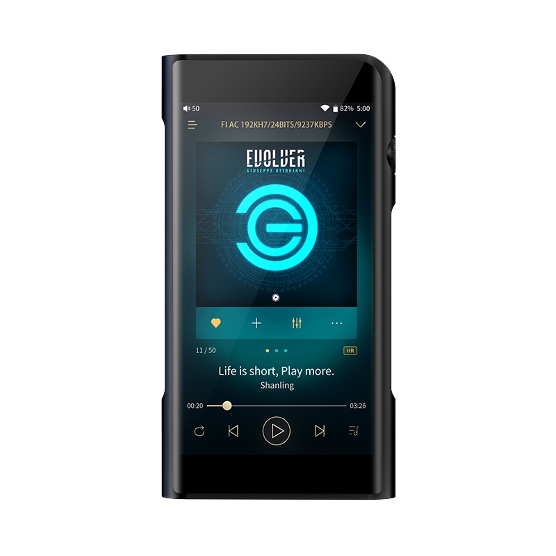 山灵(SHANLING)M6音乐mp3HiFi播放器无损随身听安卓便携蓝牙WiFi平衡DSD触屏 黑色