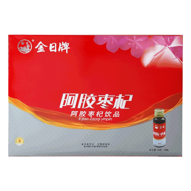 金日 阿胶枣杞饮品口服液30mlx16瓶 礼盒装