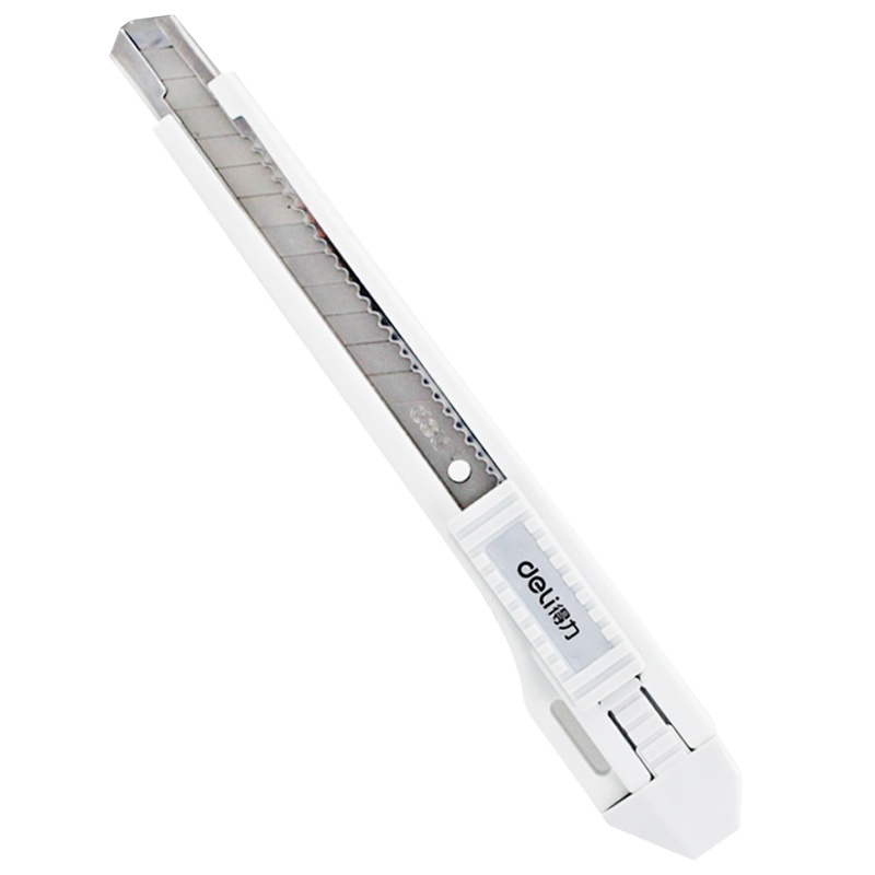 得力裁纸刀金属小号学生美工刀裁纸刀壁纸刀手工小刀刀片不锈钢多功能锋利小巧便捷彩色2031BAI