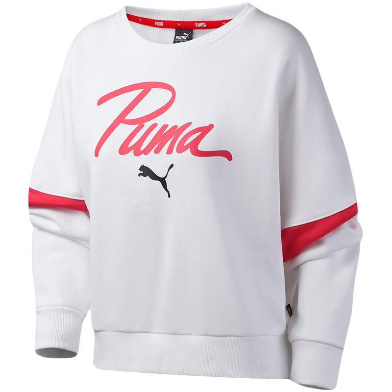 PUMA彪马女装运动服休闲针织圆领卫衣596691