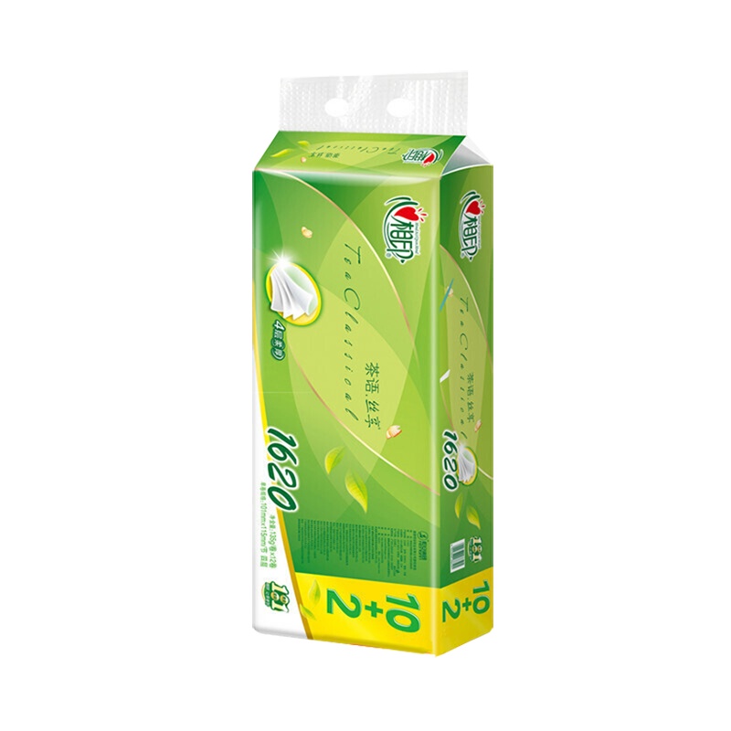 心相印茶语四层卫生纸135g12卷