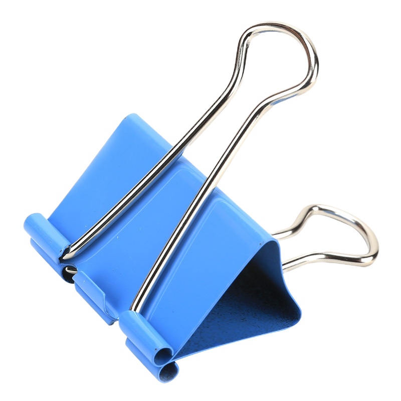 得力(deli) 8552-2#彩色长尾票夹41mm (筒装)(混) (24只/筒)