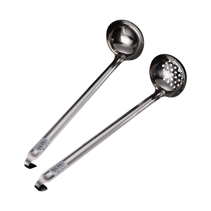 是尚 不锈钢带钩汤勺 10个装 直径7公分