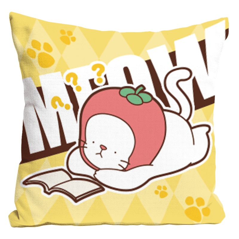 我的邻居全是猫 白猫抱枕 黄