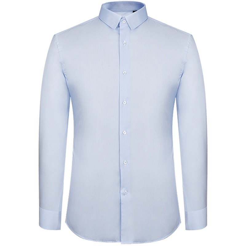 Notting hill诺丁山休闲日系蓝色衬衫职业正装男式上衣