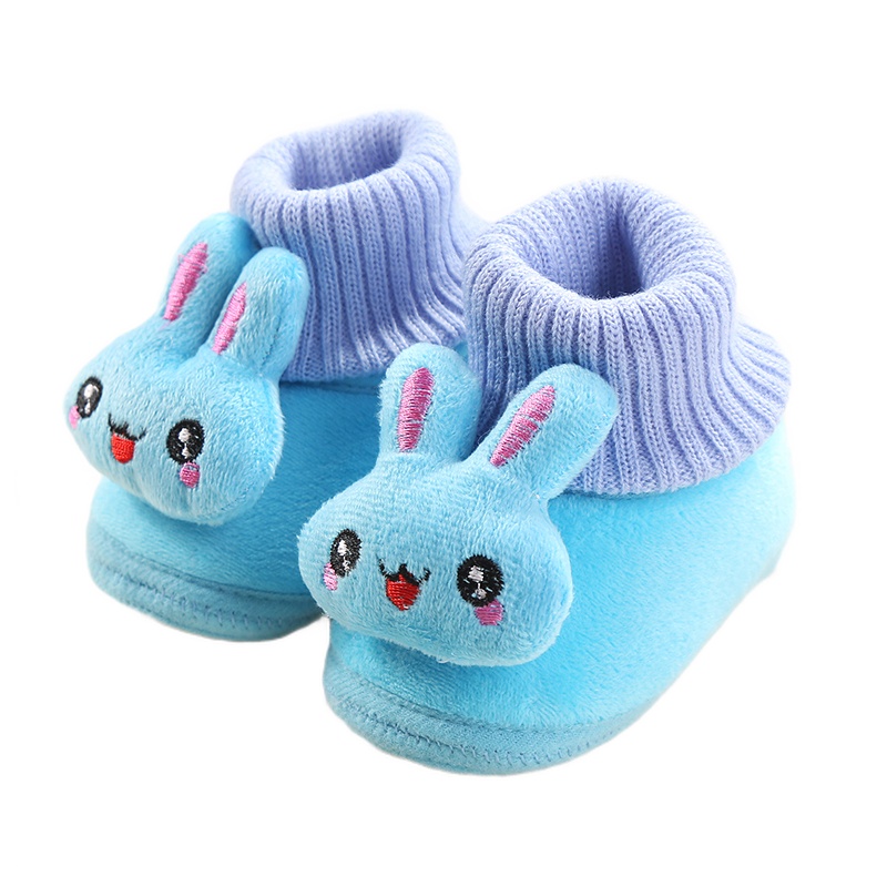 婴儿鞋0-1岁男女宝宝软底学步鞋秋冬防滑不掉鞋加绒加厚宝宝棉鞋 莎丞