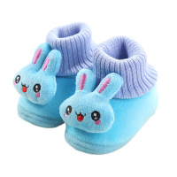 婴儿鞋0-1岁男女宝宝软底学步鞋秋冬防滑不掉鞋加绒加厚宝宝棉鞋 莎丞
