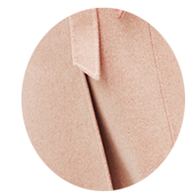 Ciens Kuica双面羊绒大衣女修身 腰带睡袍款呢大衣