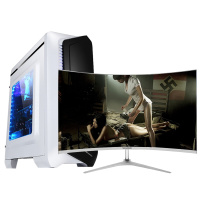 世纪之星 AMD850四核/AMD Radein 游戏独显/8G内存/256GB固态 家用办公商务娱乐影音LOL游戏电脑 组装机 台式电脑 台式机 电脑主机 组装电脑+32英寸曲面